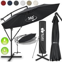 Sonnenschirm Braun ø 350 cm Ampelschirm Gartenschirm Marktschirm Kurbel Balkon Alu Neigbar Braun - Ø350cm - Tillvex Sonnenschirm Braun ø 350 cm Ampelschirm Gartenschirm Marktschirm Kurbel Balkon Alu Neigbar Braun - Ø350cm - Tillvex von TILLVEX
