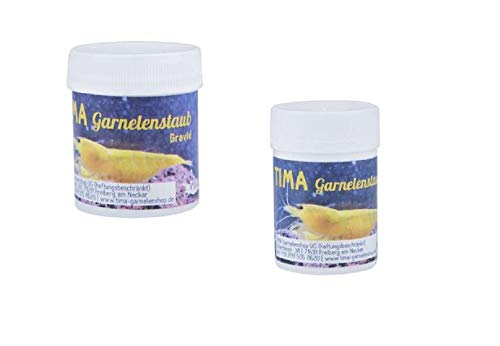 TIMA Garnelenshop® Garnelenfutter I Garnelenstaub I Futter für Garnelen I Gravid Serie I Made in Germany I Energie-Booster I Eifleckbildung I Top Mineralien und Proteine I Premium Nährstoffe I 20g von TIMA