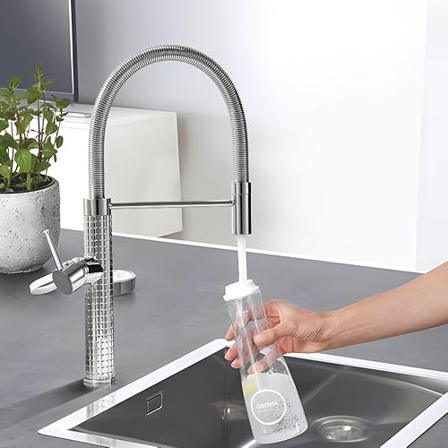 TIMACO Chrom Wasserhahn Küche,Küchenarmatur mit Brause Ausziehbar - 360° Schwenkbarz- Pull-Down-Spray - Hochdruck TIMACO Chrom Wasserhahn Küche,Küchenarmatur mit Brause Ausziehbar - 360° Schwenkbarz- Pull-Down-Spray - Hochdruck von TIMACO
