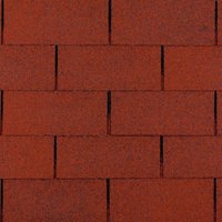 Timbela - Bitumenschindeln trio, rote Bitumen-Dacheindeckung 3 m2 t-red von TIMBELA