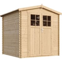 Gartenhaus Holz - Geräteschuppen Holz - Gerätehaus Hochwertige abschließbare Tür mit Boden Imprägnierte B216xL206xH218 cm/ 3.53 m2 - Gartenhäuser & von TIMBELA