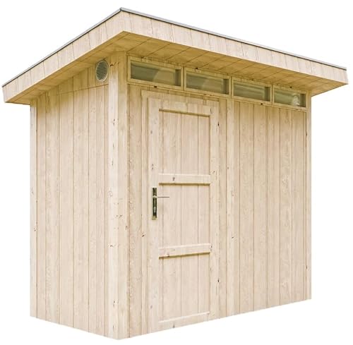 Gartenhaus Holz Basis LP SmartSide 3m² ohne Boden - Geräteschuppen B161xL293xH239 cm - Gartenhütte TIMBELA M901B von TIMBELA