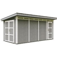 Gartenhaus Holz Basis lp SmartSide 8.52 + 2.95 m² mit Boden und Bitumenfliesen - Geräteschuppen B530xL279xH237 cm - Motorradgarage, Gartenhütte von TIMBELA