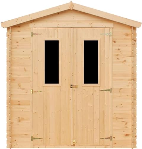 Gartenhaus Holz - Geräteschuppen Holz - Gerätehaus B216xL206xH216 cm/ 3.53 m2 - Fahrrad Schuppen - Gartenhäuser & aufbewahrung Wasserfestes Dach TIMBELA M343C von TIMBELA