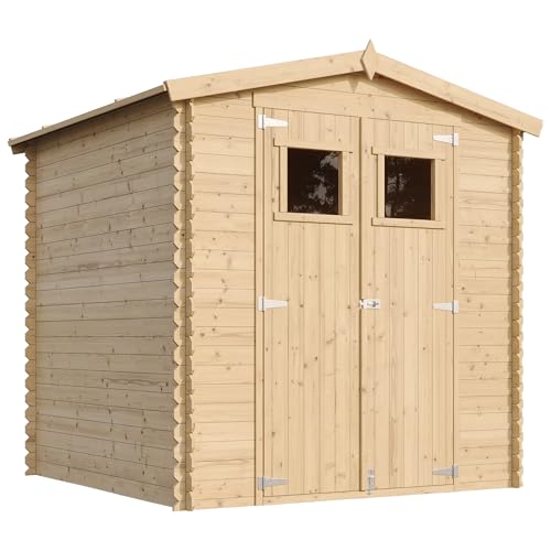Gartenhaus Holz - Geräteschuppen Holz - Gerätehaus mit Boden Imprägnierte B216xL206xH216 cm/ 3.53 m2 - Fahrrad Schuppen - Gartenhäuser & aufbewahrung Wasserfestes Dach TIMBELA M343+M343G Gartenhaus Holz - Geräteschuppen Holz - Gerätehaus mit Boden Imprägnierte B216xL206xH216 cm/ 3.53 m2 - Fahrrad Schuppen - Gartenhäuser & aufbewahrung Wasserfestes Dach TIMBELA M343+M343G von TIMBELA