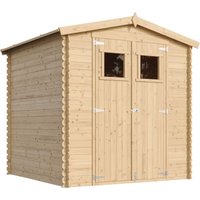 Gartenhaus Holz - Geräteschuppen Holz - Gerätehaus mit Boden Imprägnierte B216xL206xH216 cm/ 3.53 m2 - Fahrrad Schuppen - Gartenhäuser & aufbewahrung von TIMBELA