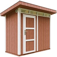 Gartenhaus Premium Qualität 3m² - L161xW294cm- All-Inclusive-Set mit Boden, Bitumen-Dachziegeln, Farbset- lp SmartSide Timbela M901 redwood red Gartenhaus Premium Qualität 3m² - L161xW294cm- All-Inclusive-Set mit Boden, Bitumen-Dachziegeln, Farbset- lp SmartSide Timbela M901 redwood red von TIMBELA