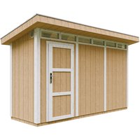 Gartenhaus Premium Qualität 4,3m² - L161xW411cm- All-Inclusive-Set mit Boden, Bitumen-Dachziegeln, Farbset- lp Smartside Timbela M902 harvest honey Gartenhaus Premium Qualität 4,3m² - L161xW411cm- All-Inclusive-Set mit Boden, Bitumen-Dachziegeln, Farbset- lp Smartside Timbela M902 harvest honey von TIMBELA