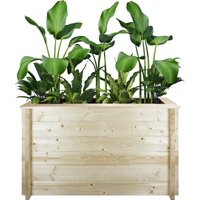 Hochbeet aus Holz - 118x38xH69 cm - Kübel für den Außenbereich für Garten, Balkon, Terrasse - Kübel aus Holz für Blumen, Gewürze, Gemüse- solid 28 mm Hochbeet aus Holz - 118x38xH69 cm - Kübel für den Außenbereich für Garten, Balkon, Terrasse - Kübel aus Holz für Blumen, Gewürze, Gemüse- solid 28 mm von TIMBELA
