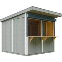 Premium-Außenkiosk - 5,9m² - H240x248x305 cm - Fertig Gartentor, Verkaufsstand, Marktstand, mobiler Bar-Kiosk - LP Smartside Paneelbauweise - Timbela von TIMBELA
