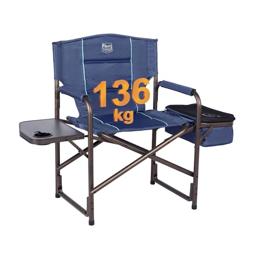 TIMBER RIDGE Campingstuhl Faltbar 136kg Regiestuhl Klappbar, Kompakter Klappstuhl mit Seitentisch, Regiestuhl Faltstuhl mit Kühltasche, Camp Stühle für Outdoor TIMBER RIDGE Campingstuhl Faltbar 136kg Regiestuhl Klappbar, Kompakter Klappstuhl mit Seitentisch, Regiestuhl Faltstuhl mit Kühltasche, Camp Stühle für Outdoor von TIMBER RIDGE