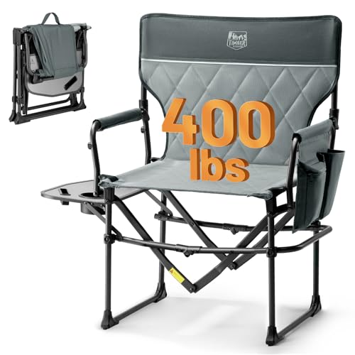 TIMBER RIDGE Campingstuhl Faltbar 180 kg Tragfähigkeit Kompaktes Packmaß Tragbarer Regiestuhl Klappbar mit Seitentisch und Seitentasche für Camping, Rasen, Sport und Angeln TIMBER RIDGE Campingstuhl Faltbar 180 kg Tragfähigkeit Kompaktes Packmaß Tragbarer Regiestuhl Klappbar mit Seitentisch und Seitentasche für Camping, Rasen, Sport und Angeln von TIMBER RIDGE