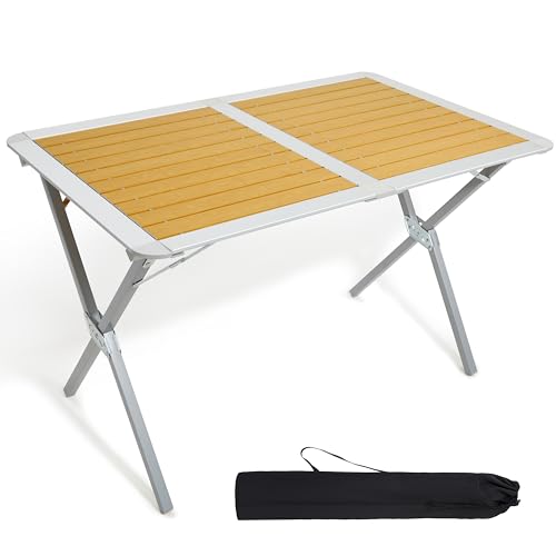 TIMBER RIDGE Campingtisch Klappbar Klapptisch Camping Falttisch Tragbar Aluminium mit Tasche für Picknick Kochen Garten Wandern Reisen 110x70cm TIMBER RIDGE Campingtisch Klappbar Klapptisch Camping Falttisch Tragbar Aluminium mit Tasche für Picknick Kochen Garten Wandern Reisen 110x70cm von TIMBER RIDGE