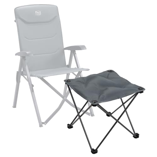 TIMBER RIDGE Klapphocker Camping Fußhocker Höhe von 46cm Campinghocker gepolstert leicht tragbar als Fußstütze für Camping Garten Strand 48x48x46cm belastbar bis 80kg von TIMBER RIDGE