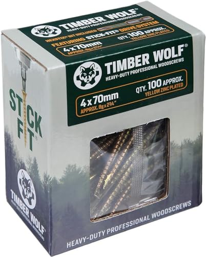 Timber Wolf Holzschrauben – 4,0 x 70 mm. von TIMBER WOLF