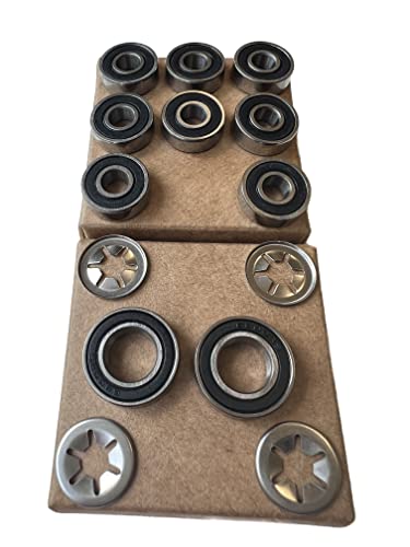 TIMBERA Kugellager Reparaturset (14er-Pack) – Passend für Husqvarna Automower Vorderräder, Achsen, Schneidmotor-Spindelwelle – Modelle 310, 315, 315X – Zubehör für Mähroboter von TIMBERA