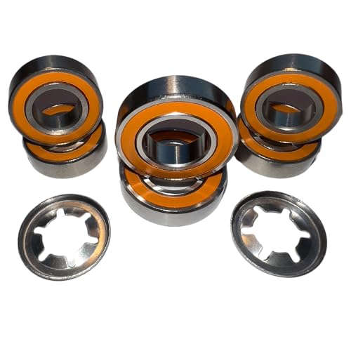 TIMBERA Hybrid Keramik Kugellager Reparaturkit (8er-Pack) – Kompatibel mit Husqvarna Automower Vorderräder und Schneidmotor Spindelwelle – Modelle: 320, 330, 420, 430 von TIMBERA
