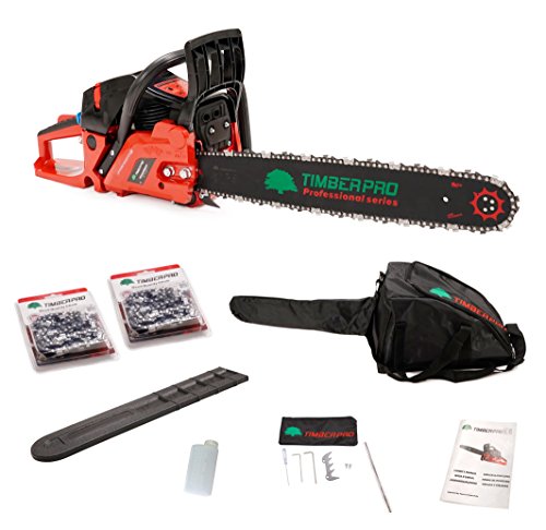 Motorsäge Pro 61, 5 cm3, Leistung 3, 6 PS, Führung 50 cm + 2 Ketten von TIMBERPRO