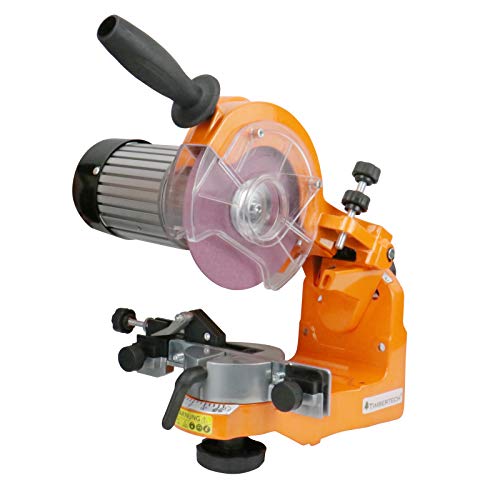 TIMBERTECH® Sägekettenschärfgerät - 230 W, 3000 U/min, m. Skala, inkl. 2 Schleifscheiben - Kettenschärfer, Kettensägeschärfer, Säge-Kettenschleifgerät von TIMBERTECH