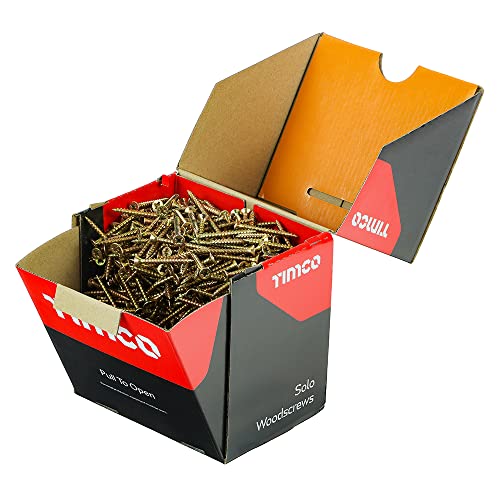 TIMCO SOLOIND Solo Holzschrauben, Industriepack, goldfarben, 4,0 x 30 mm von TimCo