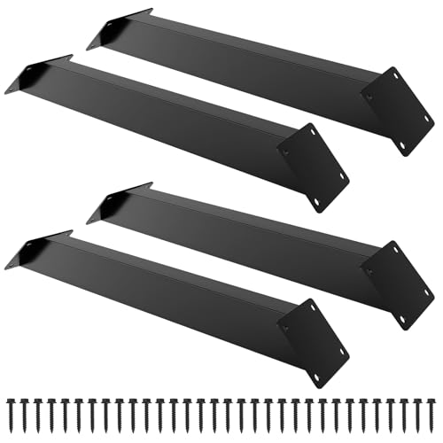 4 x 45-Grad-Winkelstützwinkel, Metall-Pergola-Set, robustes Eckstütz-Set, Holzstrukturen, Unterstützung für Pavillons, Baumhäuser, Hütten und Terrassen, inklusive Schrauben, einfache Selbstmontage von TIMCORR