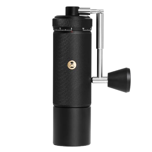 ‌Hand-Kaffeemühle S3 ESP TIMEMORE, Externe Feinjustierung, Für Espresso entwickelt, Upgrade Integriertes Vollmetall-Gehäuse, Klappgriff, Schwarz von TIMEMORE