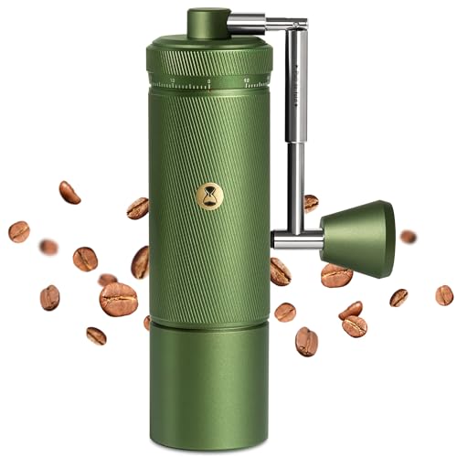 TIMEMORE Chestnut S3 Manual Kaffeemühle, mit numerischer externer Einstellung, Vollmetallgehäuse und Edelstahl-Mahlwerk, von Espresso bis French Press, Schwarz von TIMEMORE