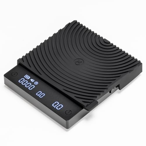 TIMEMORE Black Mirror Basic mini Kaffeewaage Elektronische Ultradünn und Leicht Espressowaage Mit Wasserdurchflussmenge und Timer-Funktion, Digitalwaage für Küche/Backen/Kochen von TIMEMORE