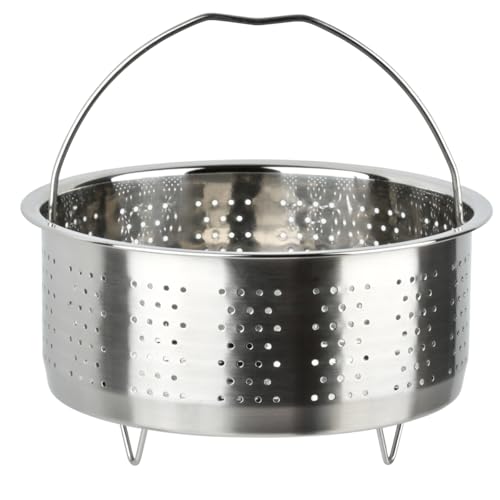 Edelstah Dampfgarer Einsatz, TIMESETL Dämpfeinsatz Instant Pot Rund Dampfeinsatz für Topf Edelstahl Dampfgarer Einsatz für Topf, Dämpfeinsatz Edelstahl mit Griff für Reis, Gemüse, Kartoffeln, Eier Edelstah Dampfgarer Einsatz, TIMESETL Dämpfeinsatz Instant Pot Rund Dampfeinsatz für Topf Edelstahl Dampfgarer Einsatz für Topf, Dämpfeinsatz Edelstahl mit Griff für Reis, Gemüse, Kartoffeln, Eier von TIMESETL