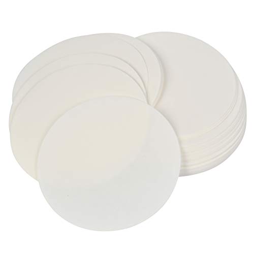TIMESETL 100Stück Labor Filterpapier Rund Laborfilter, Durchmesser 11cm Papierscheiben mit mittlerer Fließgeschwindigkeit für Laborbedarf Chemische Anwendungen von TIMESETL