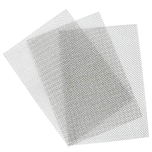 TIMESETL 304 Edelstahl Drahtgewebe Edelstahlgewebe 8 Mesh, 3er Wire Mesh 30 x 21cm Maschendraht Filtersieb Blatt Filtrationstuch - A4 (210 x 300mm) von TIMESETL