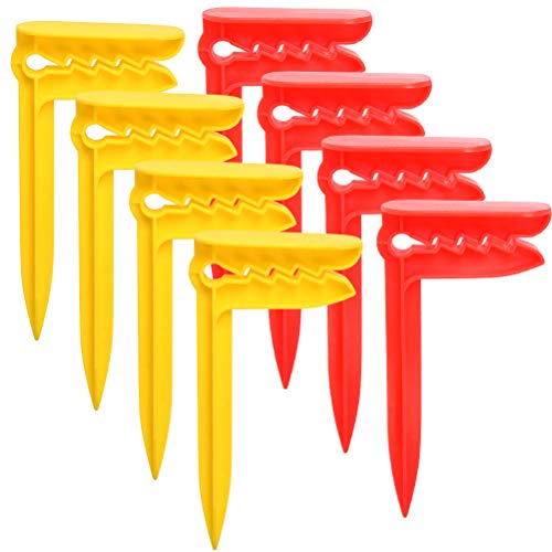 Handtuchklammern Strandtuch TIMESETL 8er Strandtuch Klammern Clips Beach Groß 15,5x7,5x2,9cm Handtuch Heringe, Handtuch-Halter für Strand, Tuchklammern für Reisen, Camping Oder Picknick von TIMESETL