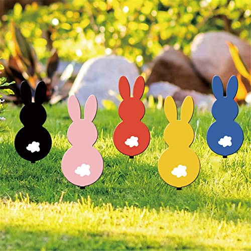 Osterdeko Ostern Osterhase Stecker Gartendeko Dekorativer Deko Stecker Garten Kaninchen Stecker Frühling Ostern Deko Acryl Garten Osterstecker Dekoration für Garten, Balkon & Terasse (C, One Size) von TIMIYUYU