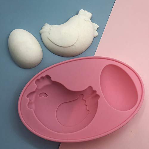 Osterdeko Ostern Silikonform Ostern Henne Silikon Form Ostern Backwerkzeug Henne Backform Kuchenform 3D Ostern Silikon Kuchenform Kuchen Deko Ostern Mould Schokoladenform (Rosa1, Einheitsgröße) von TIMIYUYU