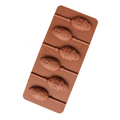 Ostern Silikonform Osterei Backform Schokoladenform Silikon Schokoladenform für Osterdeko Easter Egg Mold Ostereier Silikonform 3D Backform für Schokolade Süßigkeiten (Kaffee, Einheitsgröße) von TIMIYUYU