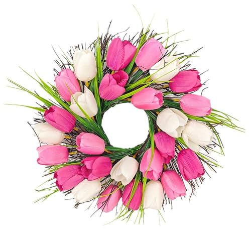 Tulpenkranz Tulpe Blumen Dekokranz Tulpenkranz Frühlingsdeko Türdeko Blumendeko Tulpen Türkranz Blumenkranz Deko Frühling Künstliche Blumen Haustür Deko Kranz Frühlingskranz (Hot Pink #9, One Size) Tulpenkranz Tulpe Blumen Dekokranz Tulpenkranz Frühlingsdeko Türdeko Blumendeko Tulpen Türkranz Blumenkranz Deko Frühling Künstliche Blumen Haustür Deko Kranz Frühlingskranz (Hot Pink #9, One Size) von TIMIYUYU