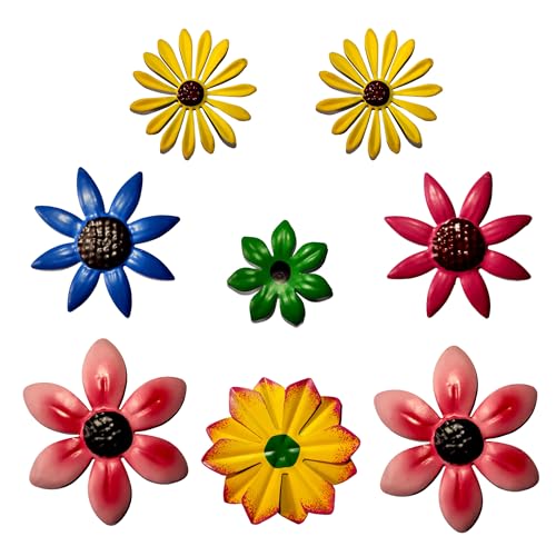 TIN Dreams Factory Handbemalte Kühlschrankmagnete, Magnetische Kreidetafelmagnete, Dekorative Metallmagnete und Dekorationen mit Einzigartigem Blumendesign für Zuhause oder das Büro, Lustige Magnets von TIN DREAMS FACTORY