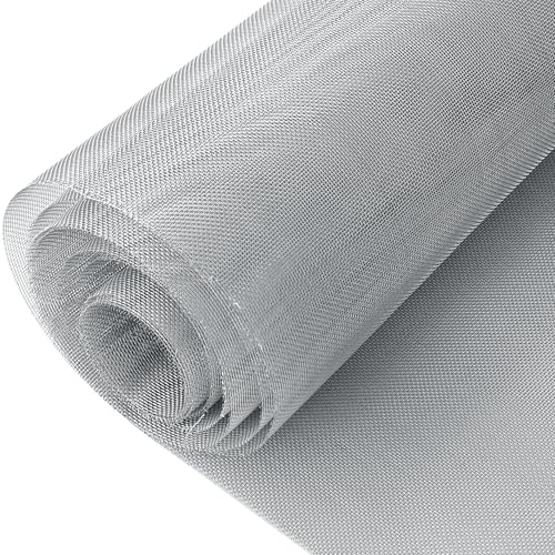 TINA Drahtgitter Feinmaschig 1mm Maschenweite 40cm x 3m, Maschendraht Metallgitter 304 Edelstahl Metall Gitter, Filtersieb Wühlmausgitter Fliegengitter Metallgitter für Garten Mäuse (20 Mesh 0.4*3m) von TINA