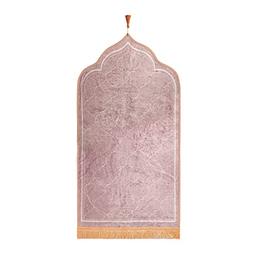 TINAYAUE Muslimischer Gebetsteppich Weiche Wallfahrtsdecke Verdicktes islamisches Gebetsmatte faltbar Gebet Teppich Matte für muslimische Gebete Ramadan-Geschenk, islamische Hochzeitsgeschenke TINAYAUE Muslimischer Gebetsteppich Weiche Wallfahrtsdecke Verdicktes islamisches Gebetsmatte faltbar Gebet Teppich Matte für muslimische Gebete Ramadan-Geschenk, islamische Hochzeitsgeschenke von TINAYAUE