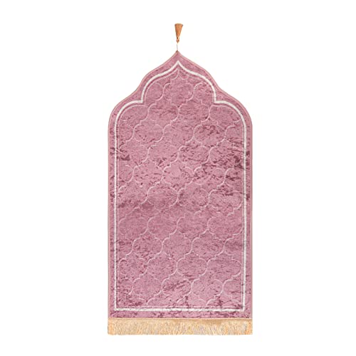 TINAYAUE Muslimischer Gebetsteppich Weiche Wallfahrtsdecke Verdicktes islamisches Gebetsmatte faltbar Gebet Teppich Matte für muslimische Gebete Ramadan-Geschenk, islamische Hochzeitsgeschenke TINAYAUE Muslimischer Gebetsteppich Weiche Wallfahrtsdecke Verdicktes islamisches Gebetsmatte faltbar Gebet Teppich Matte für muslimische Gebete Ramadan-Geschenk, islamische Hochzeitsgeschenke von TINAYAUE