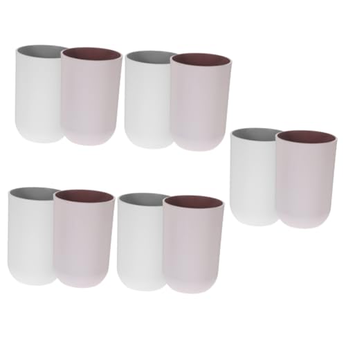 TINEASUR 10stücke Zahnbürstenhalter Mundspülbecher Doppelfarben Rosa Vielseitiger Badezimmer Becher Für Mundspülung Zahnbürsten Und Trinkwasser Design Für Täglichen Gebrauch TINEASUR 10stücke Zahnbürstenhalter Mundspülbecher Doppelfarben Rosa Vielseitiger Badezimmer Becher Für Mundspülung Zahnbürsten Und Trinkwasser Design Für Täglichen Gebrauch von TINEASUR