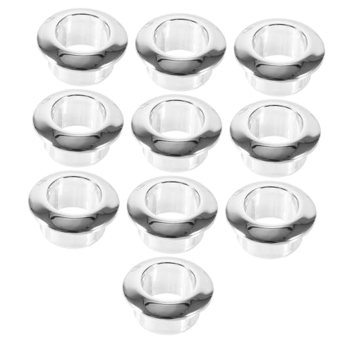 TINEASUR 10stücke Kabeltülle Kabeldurchführungen Für Schreibtisch Runde Lochabdeckungen Selbstklebend Und Robust Für Kabelmanagement Im Home Office Und Büro ø Chromiert von TINEASUR