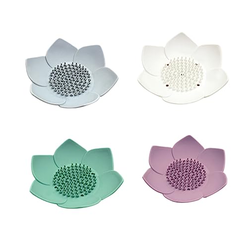 TINEASUR Silikon Seifenschale Solide Seife Lagerung Tablett Drainage Seife Box Design Stabile Seife Für Badezimmer Weiß Handmade Nicht von TINEASUR