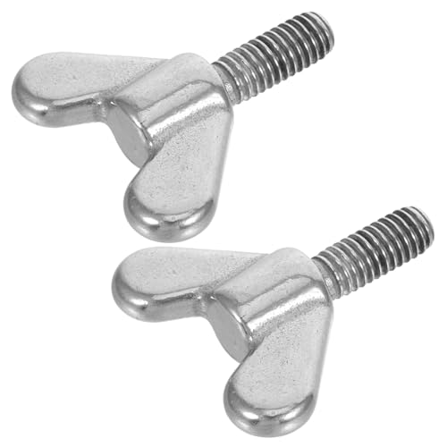 TINEASUR 2 Stück Edelstahl Flügelschrauben Rostfreie Handdrehschrauben mit Flügelmutter Einfache Befestigung für Flaggenmast Möbel Bettrahmen und Vielseitige Befestigungen TINEASUR 2 Stück Edelstahl Flügelschrauben Rostfreie Handdrehschrauben mit Flügelmutter Einfache Befestigung für Flaggenmast Möbel Bettrahmen und Vielseitige Befestigungen von TINEASUR