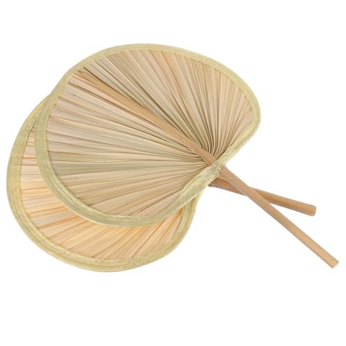 TINEASUR 2 Stück Handgefertigter Großer Geflochtener Handventilator aus Naturmaterial Leichter Robuster Sommerfächer für Outdoor Partys und Dekoration für Senioren TINEASUR 2 Stück Handgefertigter Großer Geflochtener Handventilator aus Naturmaterial Leichter Robuster Sommerfächer für Outdoor Partys und Dekoration für Senioren von TINEASUR