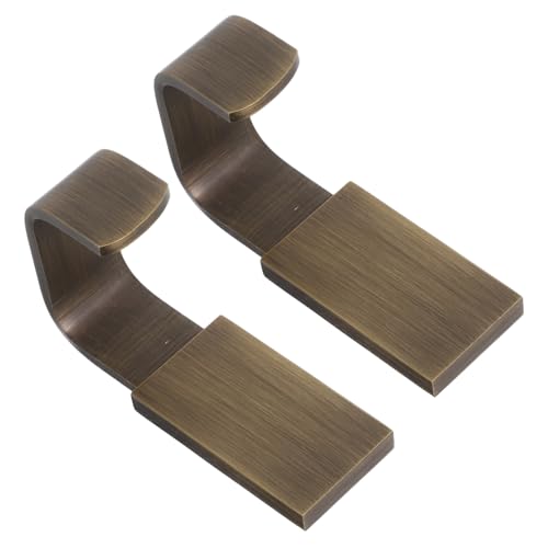 TINEASUR 2 Stück Retro Messing Wandhaken Robuste Kleiderhaken und Handtuchhalter für Badezimmer Küche Wohnzimmer Montierbar Fliesen und Zeitloses Design Einfache Installation von TINEASUR