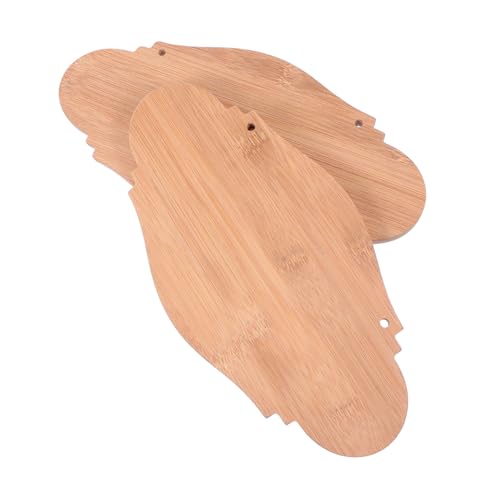 TINEASUR 2 Stück Unbehandelte Blanko Holzschilder zum Hängen DIY Bastelplatten aus Robustem Holz für Individuelle Beschriftung Vintage Dekoration für Garten Hochzeit Büro Party von TINEASUR