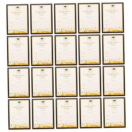 TINEASUR 20stücke Abschlussfeier Einladungskarten Hochwertige Party Einladungen Praktische Karten Für College High School Und Universität Stilvoll Und Robust Inklusive Umschläge TINEASUR 20stücke Abschlussfeier Einladungskarten Hochwertige Party Einladungen Praktische Karten Für College High School Und Universität Stilvoll Und Robust Inklusive Umschläge von TINEASUR