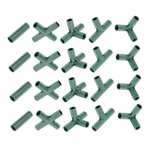 TINEASUR 20 Stück Gartenrahmenverbinder Gerade T-stücke 16mm Kunststoff Verbindungsrohre Für Gewächshaus Und Pflanzenstützen Wiederverwendbar Robust Und Flexibel TINEASUR 20 Stück Gartenrahmenverbinder Gerade T-stücke 16mm Kunststoff Verbindungsrohre Für Gewächshaus Und Pflanzenstützen Wiederverwendbar Robust Und Flexibel von TINEASUR
