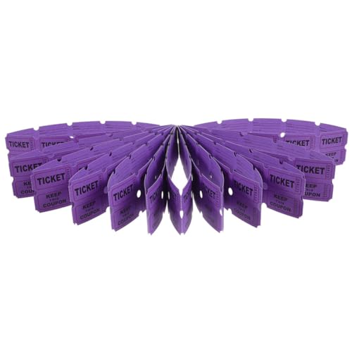 TINEASUR 200 Stück Lose Papier Lose Raffle Tickets Bunte Event Tickets Für Feierliche Gewinnspiele Transparent und Fair Für Große Partys und Veranstaltungen von TINEASUR